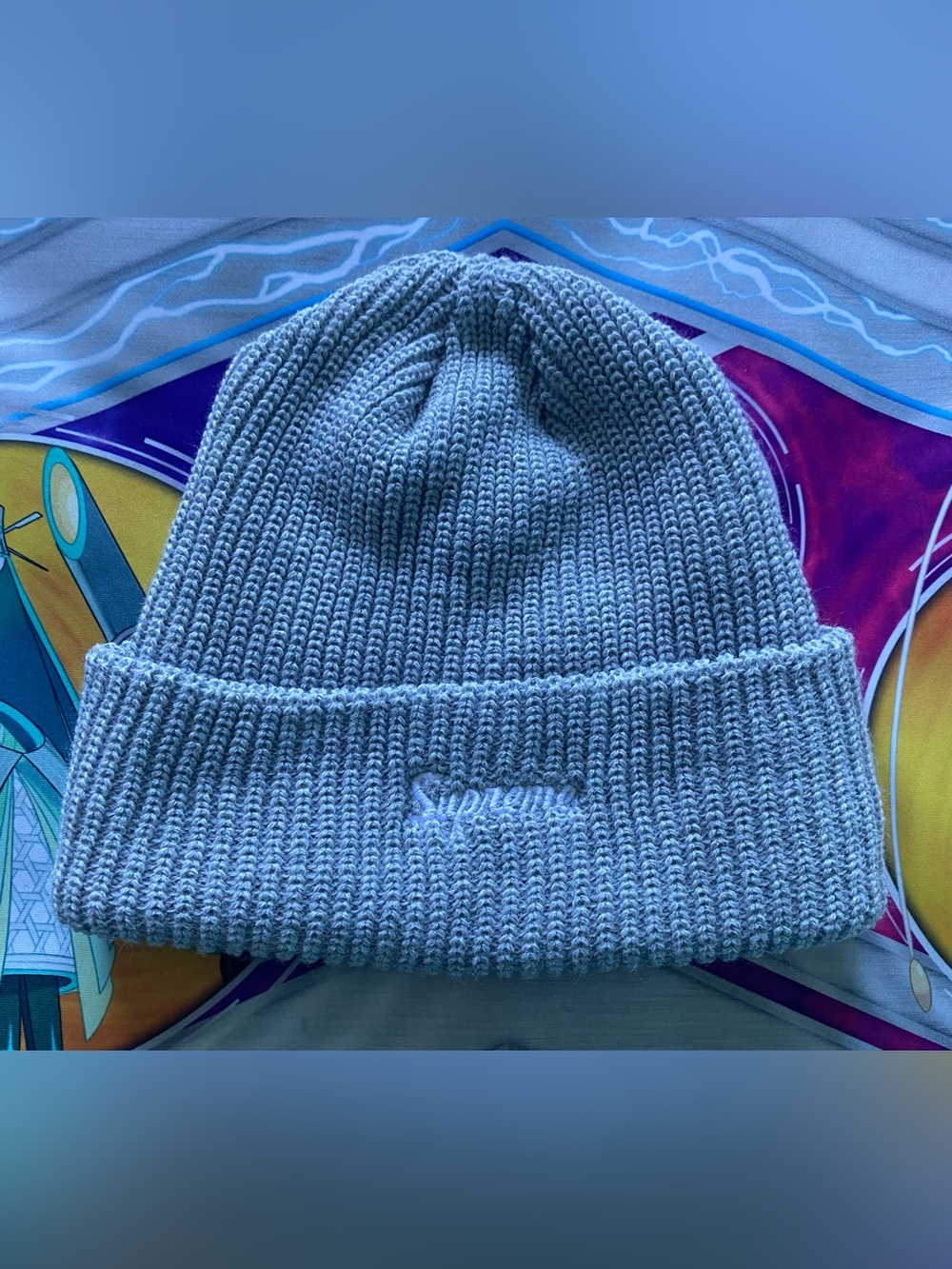 Supreme Loose Gauge Beanie Grey